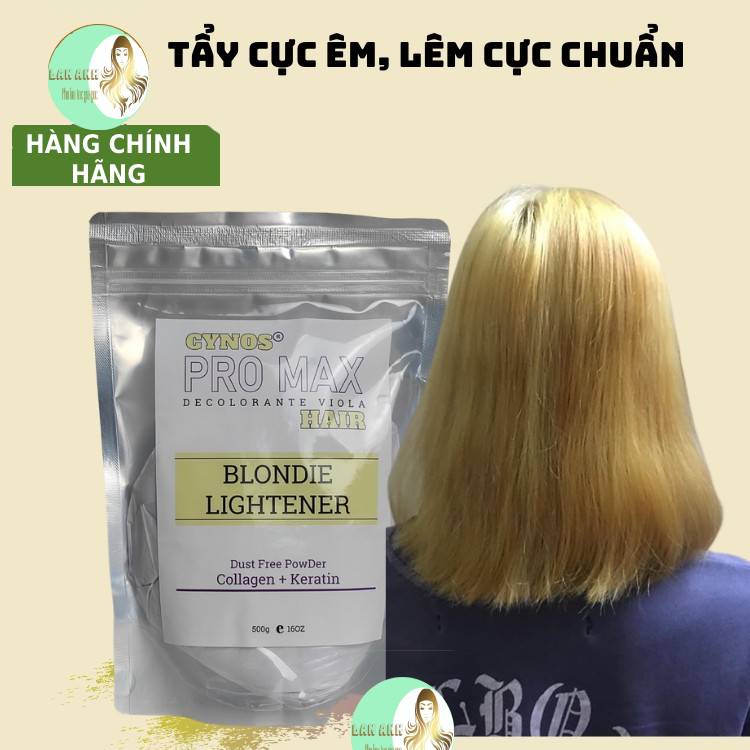Bột tẩy tóc Cynos Promax thế hệ mới bổ xung khử vàng Bột tẩy tóc túi đen bột mịn không vón cục, lên tông nhanh