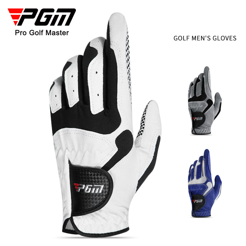 Pgm golf găng tay đánh golf chơi golf chống trơn trượt găng tay da thể thao chất lượng cao găng tay trái cho nam giới