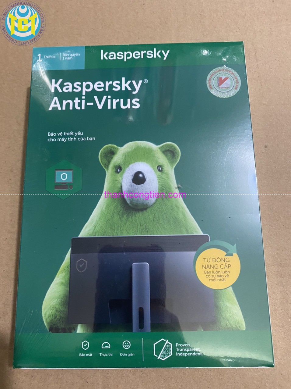 Kaspersky Anti-Virus 1 máy tính - 1 năm Chính hãng