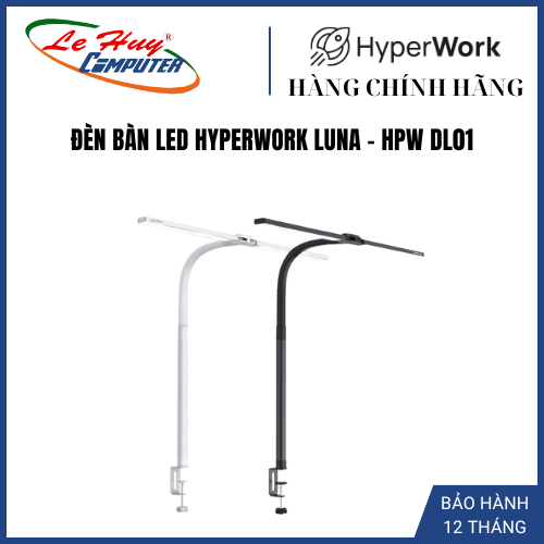  Đèn bàn LED HyperWork Luna | DL01 - Hàng chính hãng 