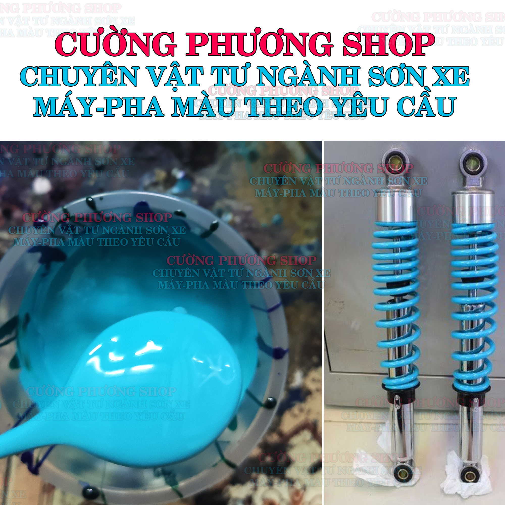 Sơn xe màu xanh Nitro