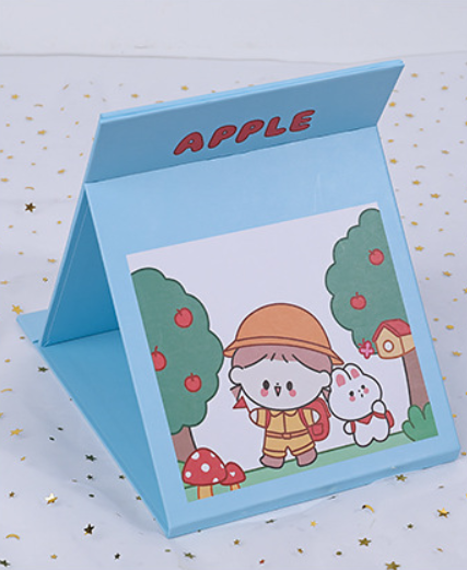 [Có sẵn] Gương Gấp Gọn Để Bàn/Bỏ Túi Dễ Thương Size 15x21cm