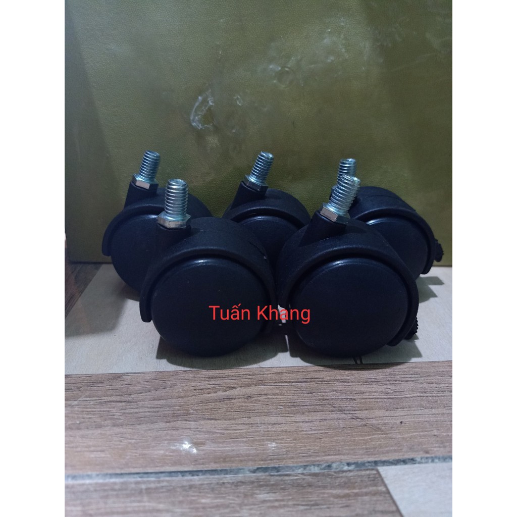 Bánh xe ghế xoay văn phòng đầu răn 10ly