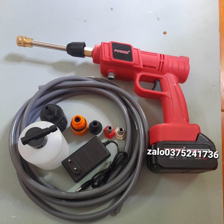 Máy Rửa Xe Pin Chuyên Dụng 88V, Rửa Xe, Phun Cây Cảnh, Xịt Rửa Điều Hoà Tiện Lợi