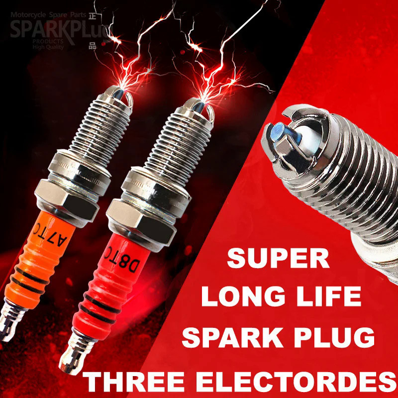 1PC hiệu suất cao xe máy 10mm bugi d8tjc cho 50cc-150cc cho ATV GY6 50cc 110cc 125cc 150cc xe máy cắm