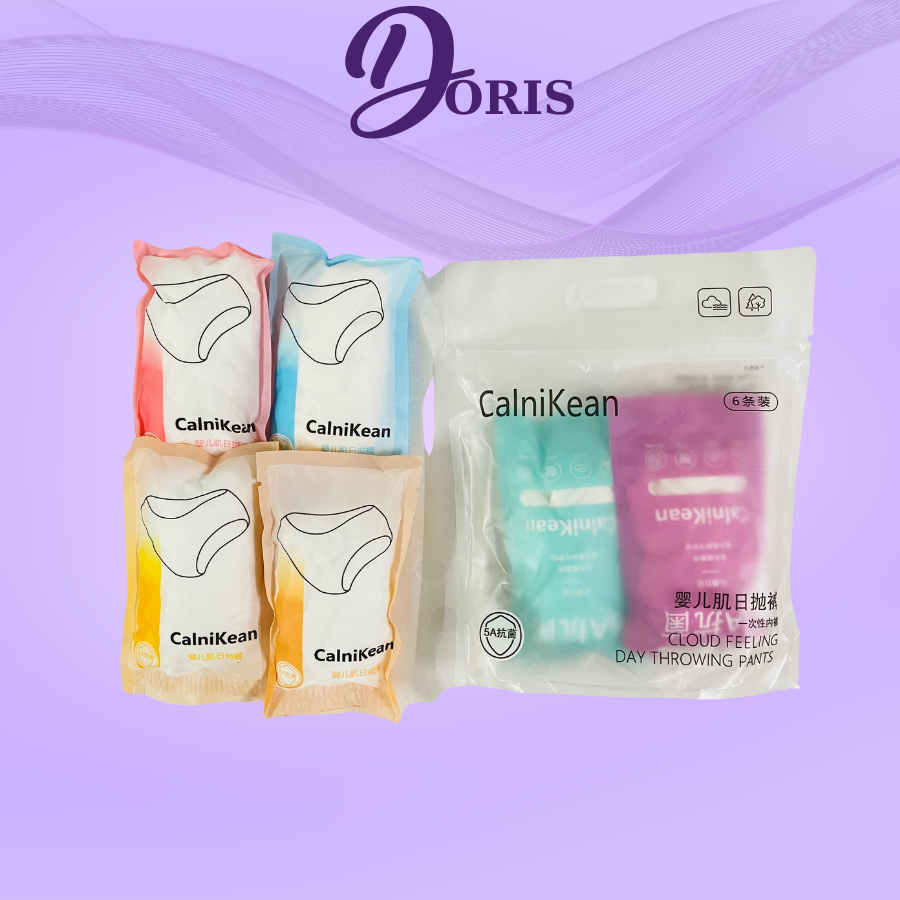 Quần Lót Giấy Cotton 100% Dùng 1 Lần Đáy Quần 2 Lớp DORIS 0055