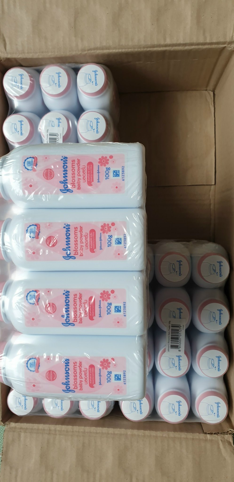 Combo 12 chai phấn thơm em bé Johnsons Baby Powder 100g thái lan