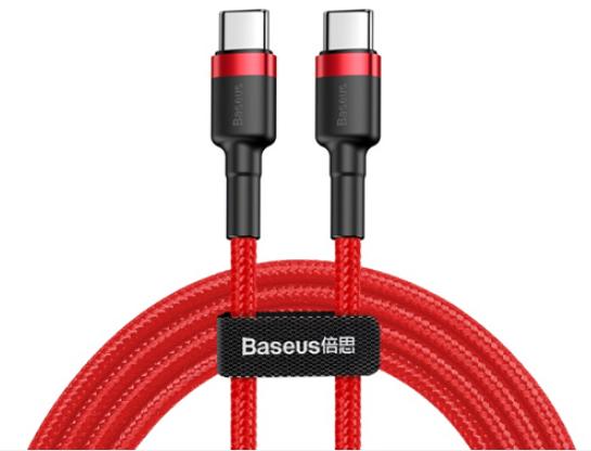 Baseus USB Type C to USB C Cable for Samsung Galaxy S9 Plus Note 9 Support PD 60W QC3.0 3A Quick Charge Cable for Type-C Devices- Phân phối bởi Vietstore