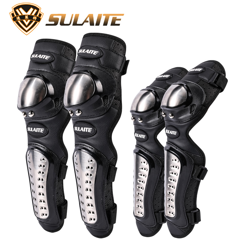 Miếng giáp lót đầu gối, khuỷu tay BẰNG THÉP KHÔNG GỈ bảo hộ đi xe moto đường dài an toàn - Một sản phẩm của hãng SULAITE