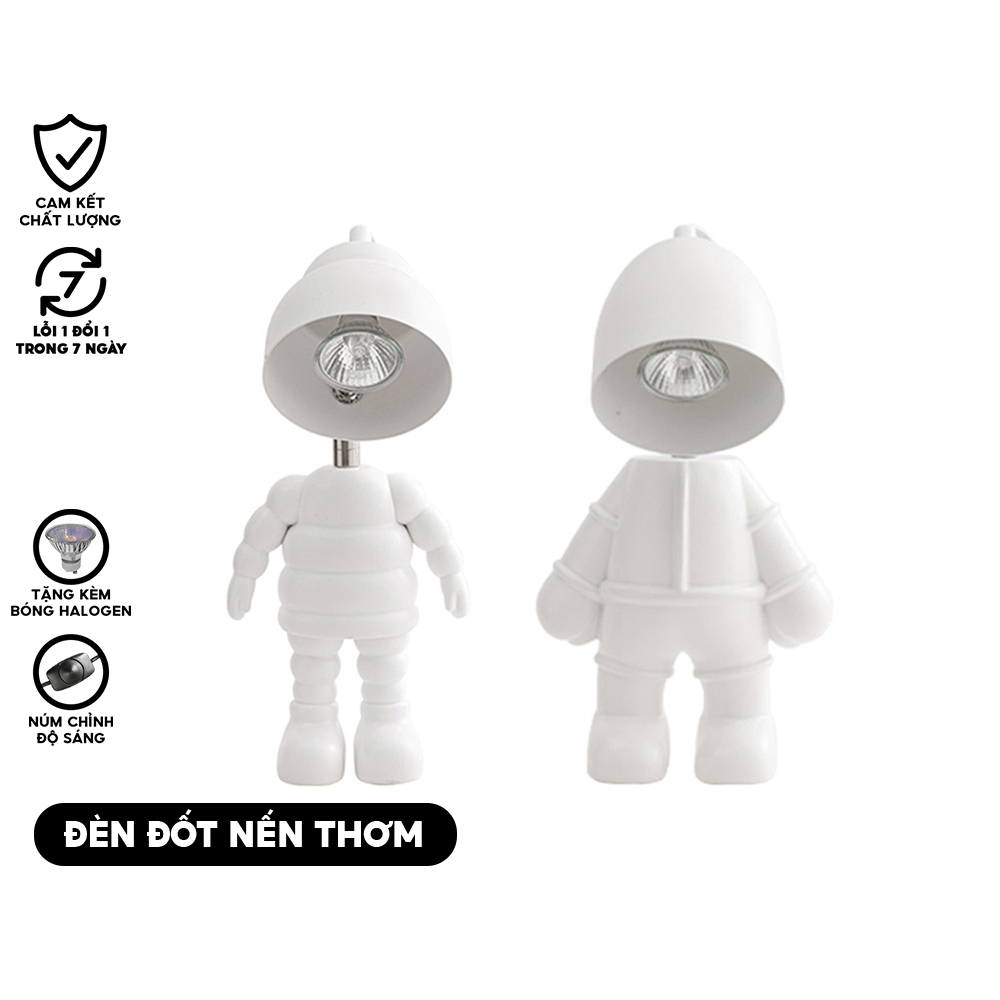 Đèn đốt nến thơm mô hình Robot - Đèn đốt nến Bath and Body Works,Yankee,Candle Cup