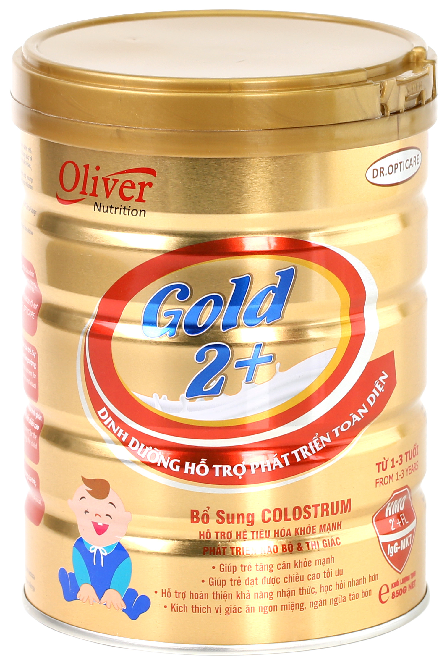 Sữa bột oliver gold 2+ 800g - freeship max - lohamart