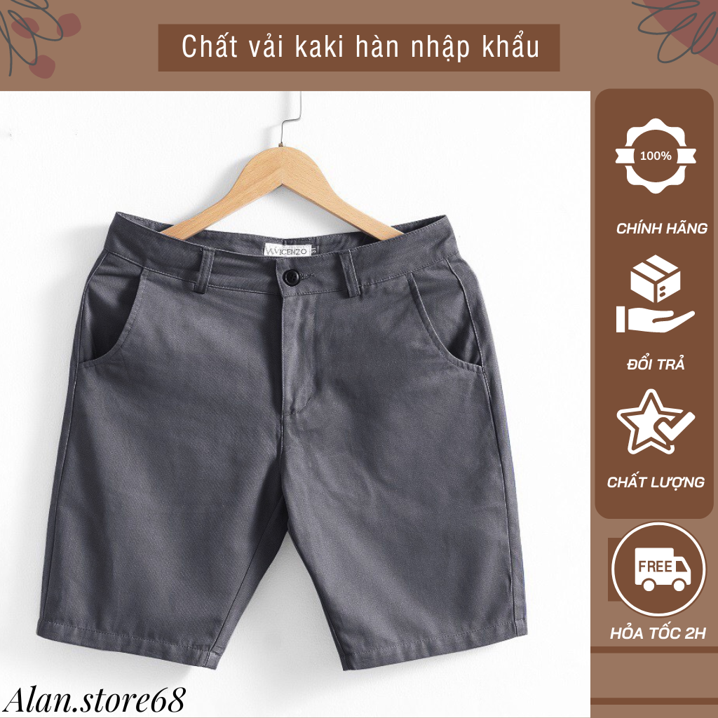 Quần đùi kaki nam, quần short kaki nam cao cấp