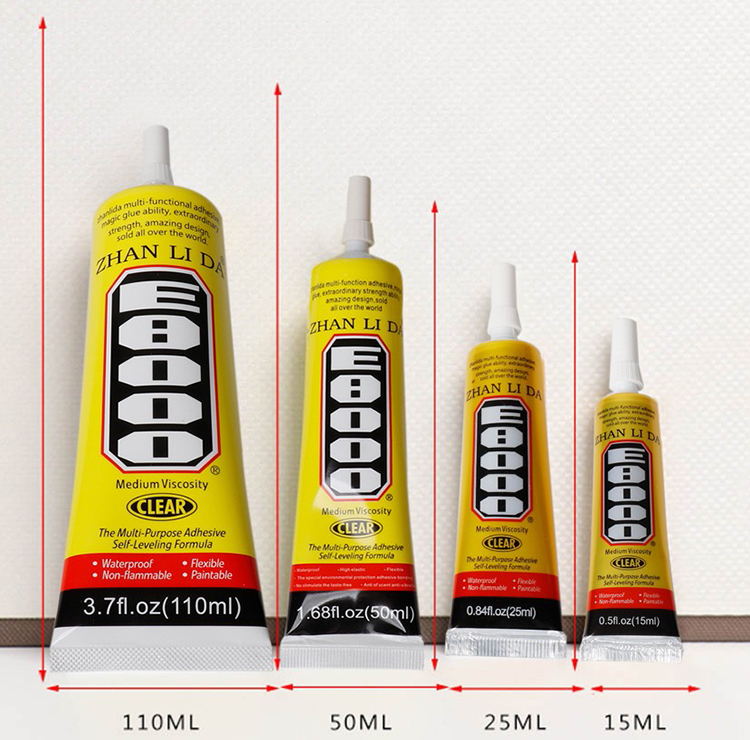 Keo Dán Kính - Dán màn hình điện thoại E8000 - Dán Phụ Kiện Trang Trí Điện Thoại, bám dính cực tốt