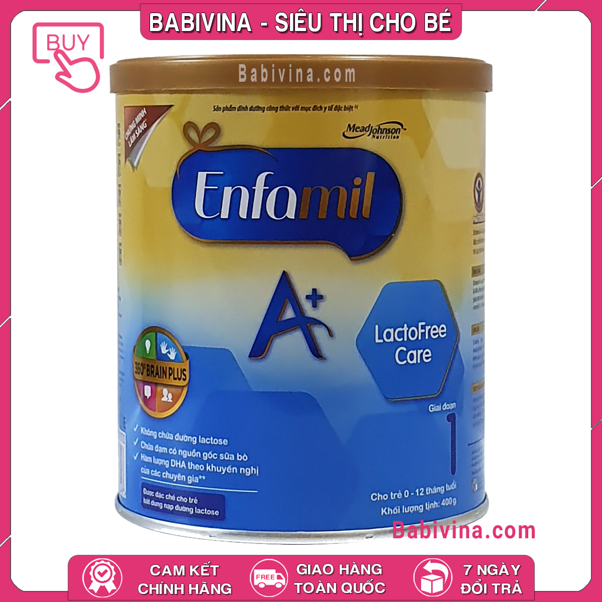 Sữa Enfamil Lactofree Care A+1 400g Trẻ 0-12 Tháng Trẻ Bất Dung Nạp