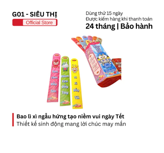 Lì xì gieo quẻ độc đáo, thiết kế vui nhộn, mang lời chúc ý nghĩa cho năm mới, quà tặng ngày Tết