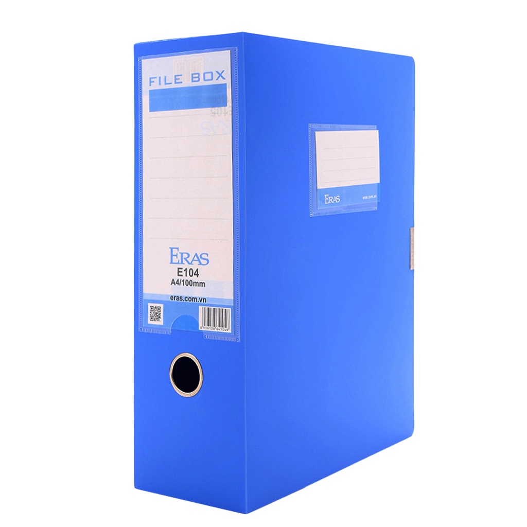 Cặp hộp nhựa ERAS E104 - Màu Xanh