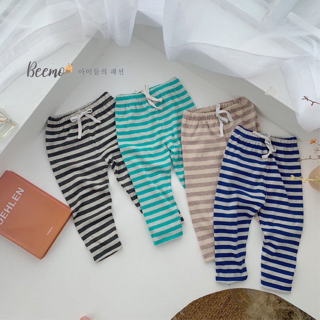 9-27kg Quần bé trai kẻ kẻ thun legging Beemo từ 1,2,3,4,5,6,7 tuổi 200025