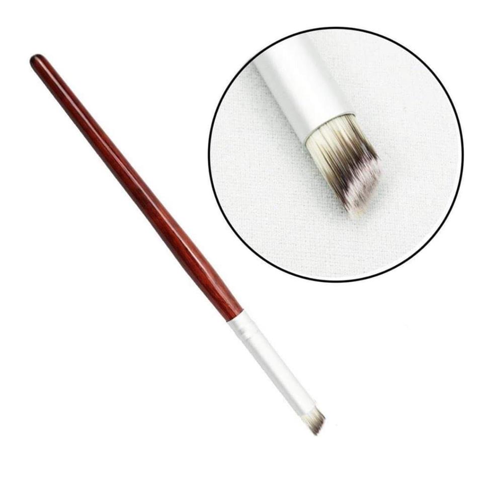 Cọ dặm omber đầu tròn cán gỗ làm móng - phụ kiện nail