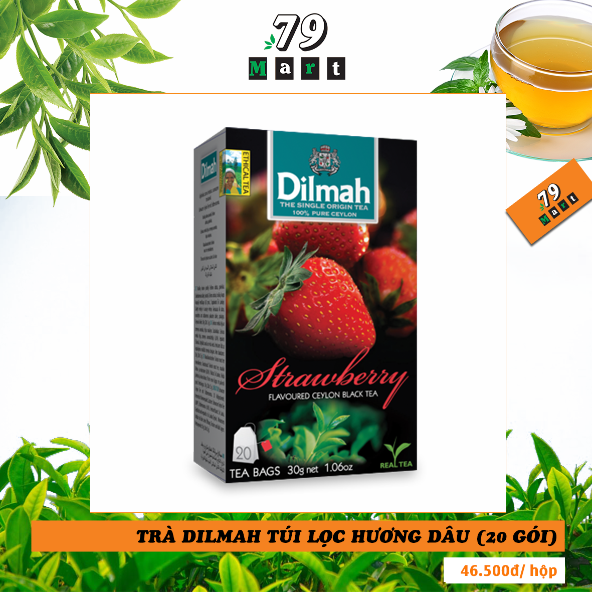 Trà Dilmah túi lọc hương dâu - Siêu thị tiện lợi 79MART