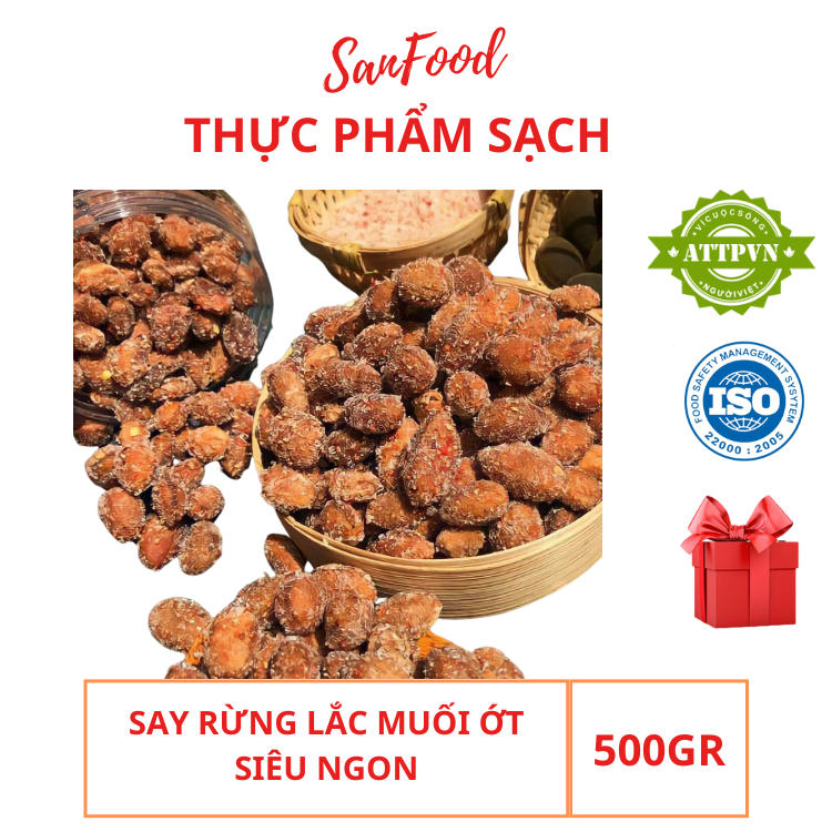 500grm xay rừng lắc muối ớt mật ong - ngon, bổ, rẻ