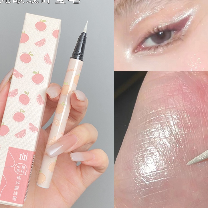 Bút kẻ mắt nhũ bạc xixi glitter no06
