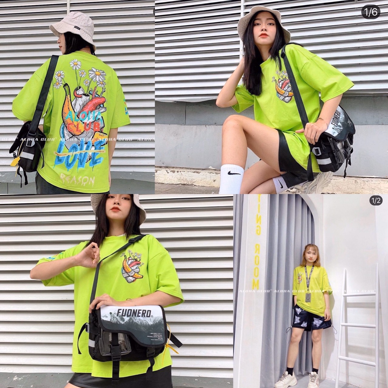 [HCM]Áo Thun Tay Lỡ Unisex In ALOHA CLUB Phong Cách - Áo Thun Phông Rộng Thời Trang Nam Nữ Bắt Trent