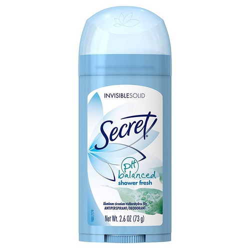Lăn khử m&ugrave;i s&aacute;p Secret PH Balanced Shower Fresh Invisible Solid 73g, lăn dạng s&aacute;p ch&iacute;nh h&atilde;ng Mỹ d&agrave;nh cho nữ