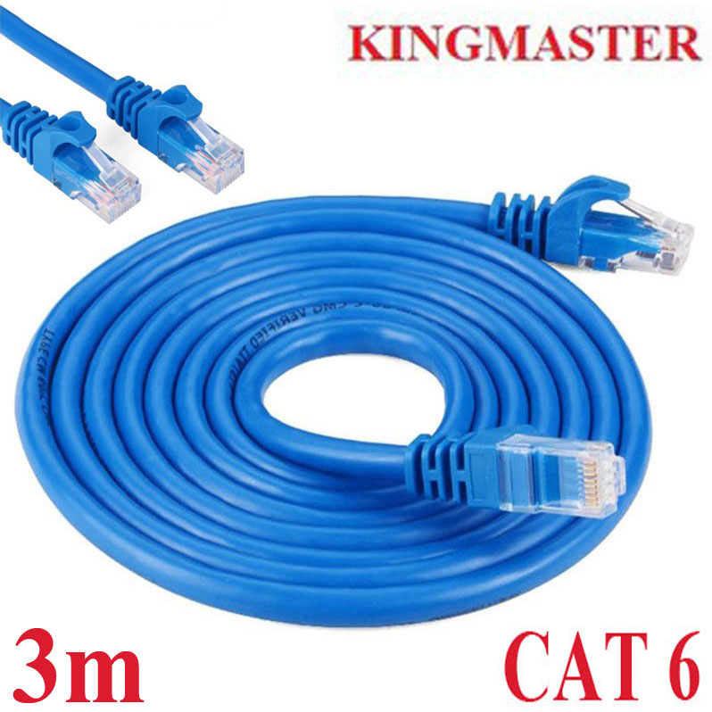 Dây mạng utp cat6 kingmaster bấm sẵn 2 đầu dài 3m