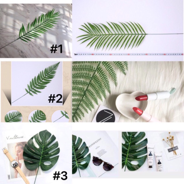 Phụ kiện chụp ảnh sản phẩm- Lá rùa /lá dương xỉ to 34cm lên view kinh điển nha