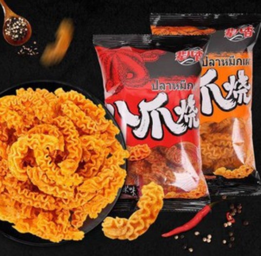 Bim bim tôm mực thái