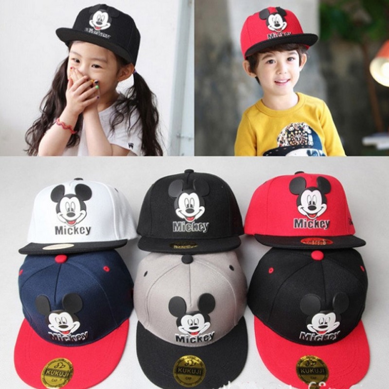Mũ lưỡi trai cho bé mickey 4 đến 8 tuổi Mũ lưỡi trai