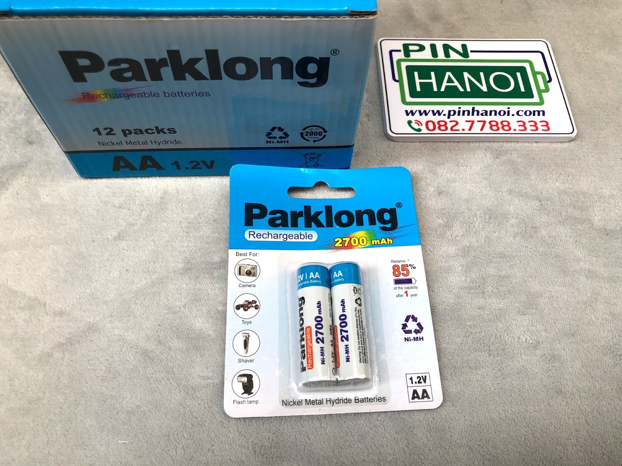 Bộ 2 pin tiểu sạc Parklong AA 2700mAh NiMH HR6