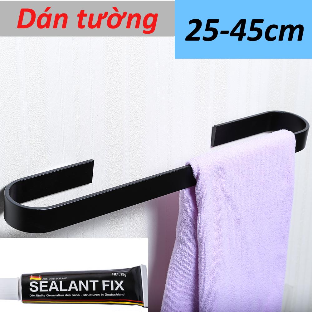 Thanh treo khăn tắm quần áo bằng nhôm dán tường Hobby Home Decor KN1