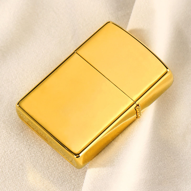 Hộp quẹt Zippo Zippo Mỹ Made in USA mạ vàng 18k siêu đẹp phong thủy sang trọng đẳng cấp