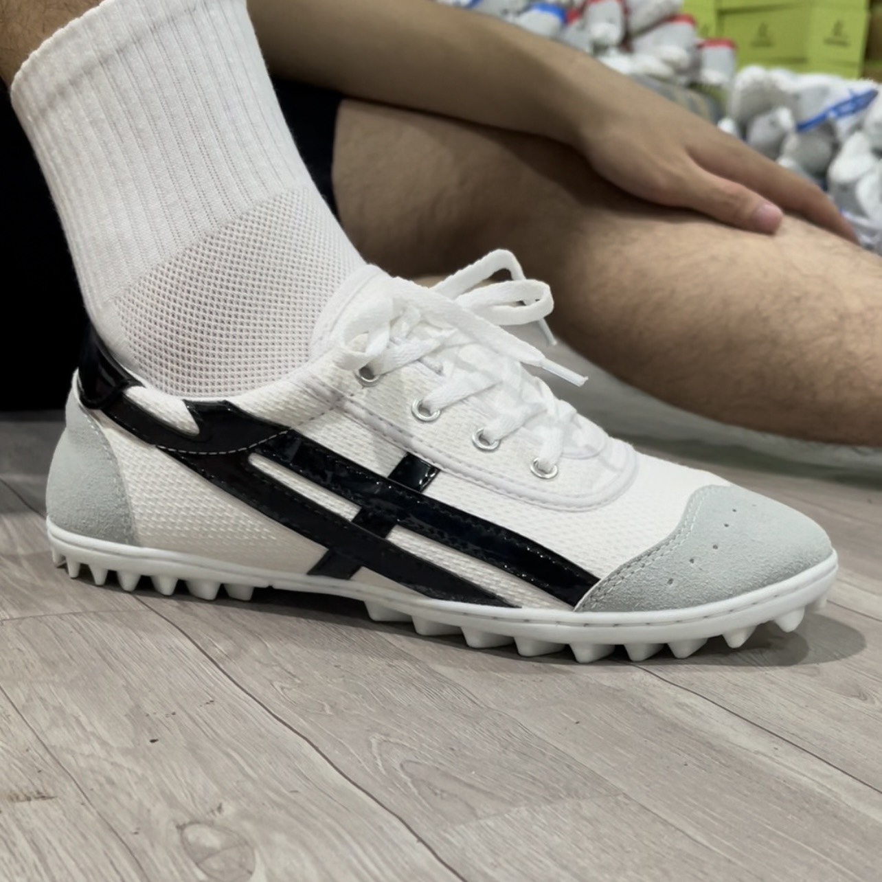 Bata ráp đế Giày chuyên dụng cho bóng đá khâu đế