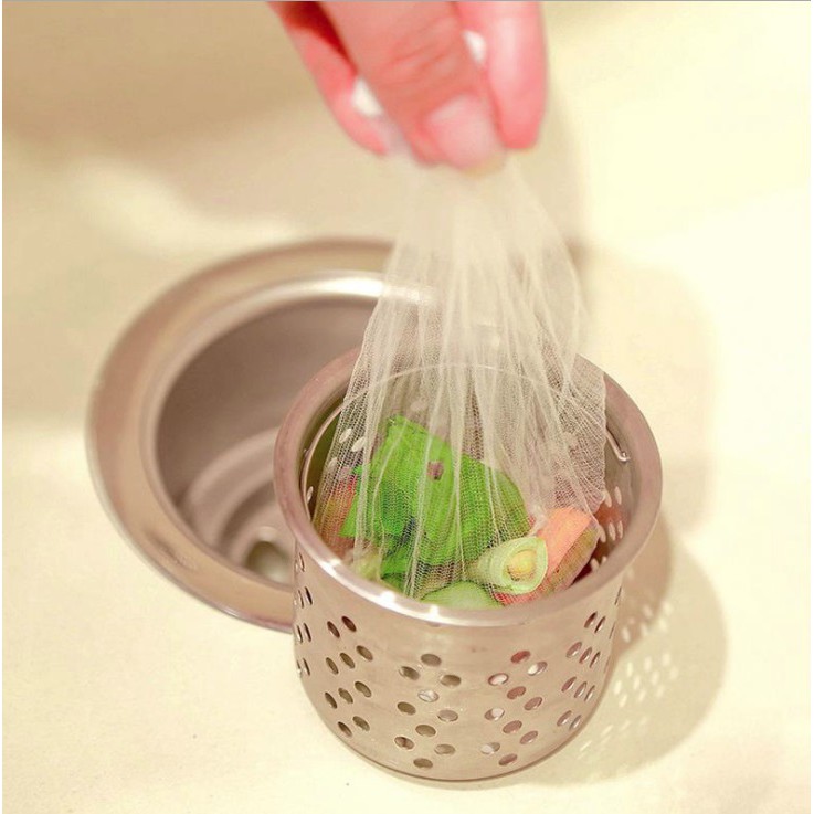 COMBO 100-500 Túi Lọc Rác Bồn Rửa Chén, Túi Lưới Lọc Rác Siêu Tiện Dụng