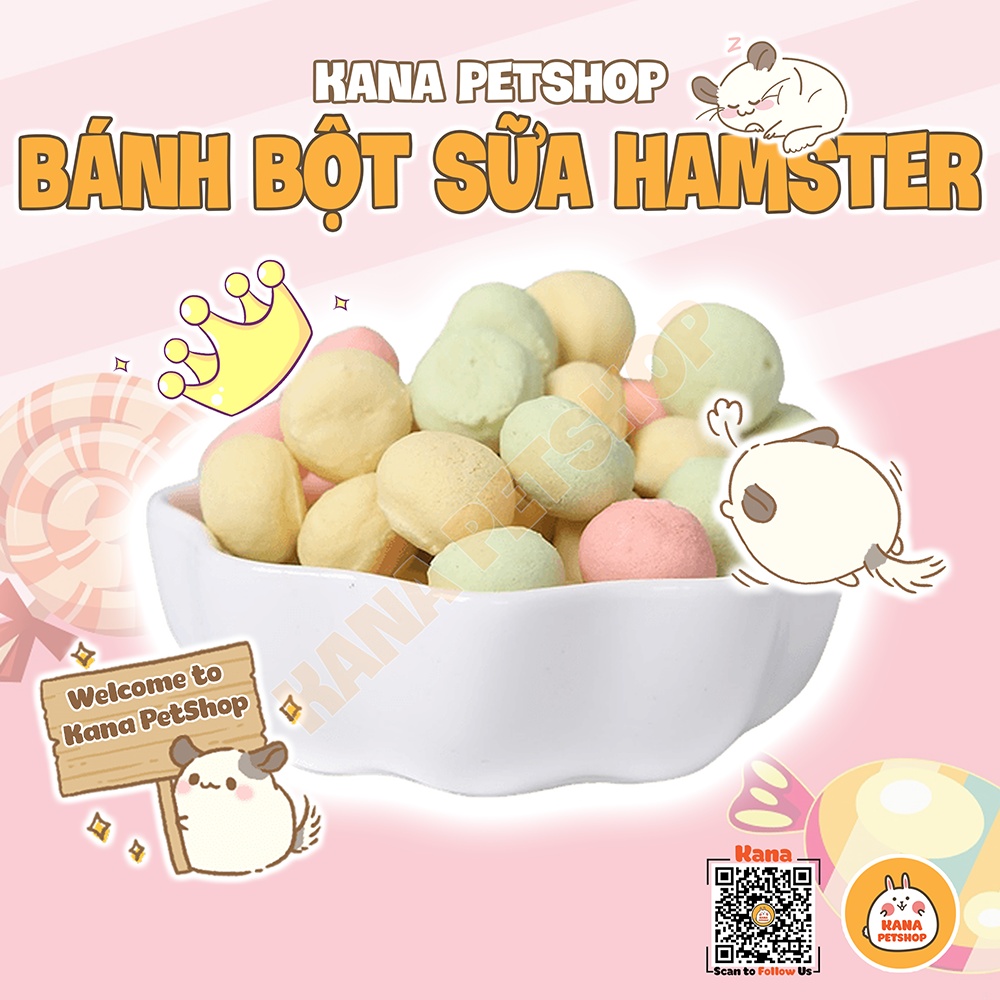 Bánh bột sữa hamster 🐹freeship🐹 bánh mài răng macaron thức ăn hamster ...