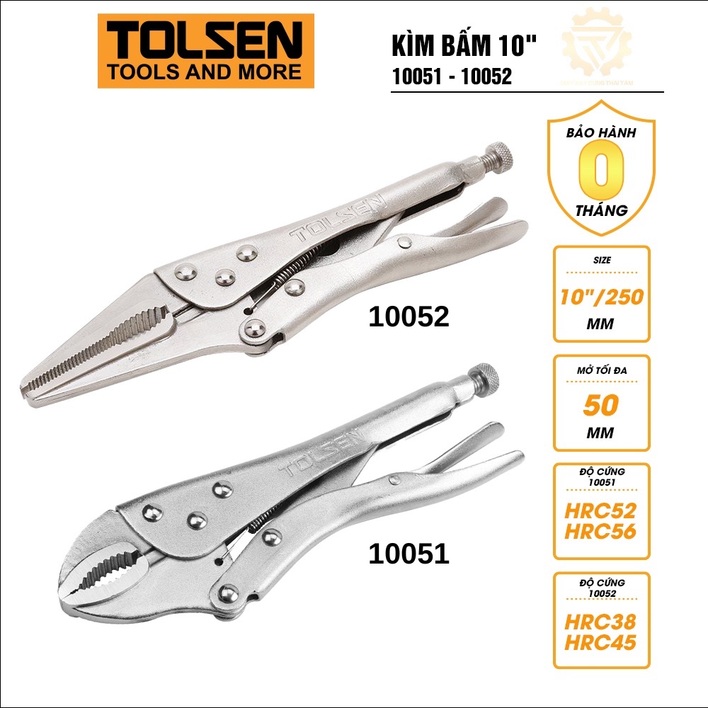Kìm bấm đa năng thép crv nhập khẩu tolsen 10051 10052 cao cấp