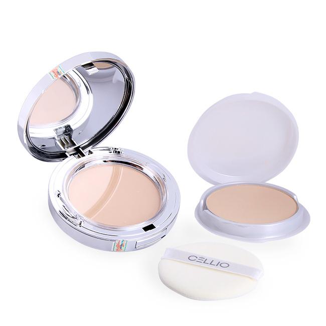 Phấn phủ siêu mịn Cellio Ex Collagen Twoway Cake SPF30PA++(1 hộp tặng 1 lõi) #13