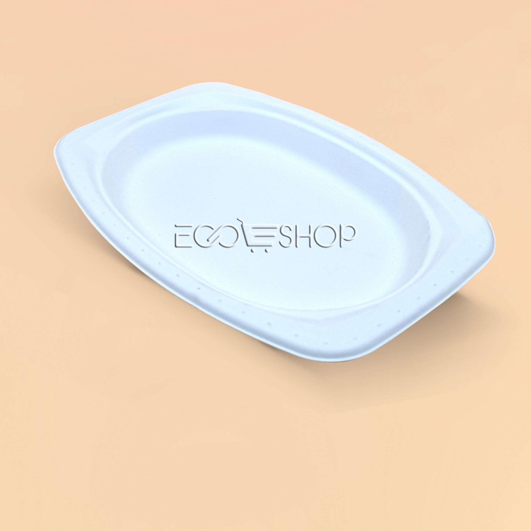 Dĩa giấy oval dùng một lần fest bio 6.5 inches - p009