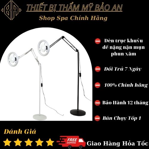 Đèn Led Trục Khuỷu nặn mụn, phun xăm, nối mi Dành Cho Các Spa vv