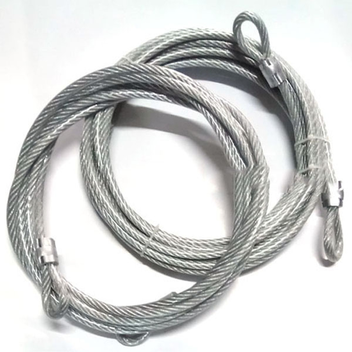Dây cáp khóa xe,cáp khóa xe lõi thép bọc nhựa,chống cắt phi 8mm dài 5 mét