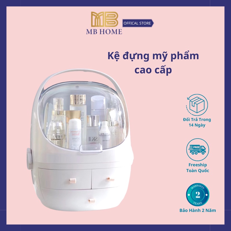 Kệ đựng mỹ phẩm, hộp đựng mỹ phẩm nhập khẩu phong cách hàn quốc