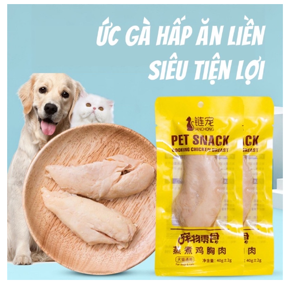 Ức gà hấp 40gr