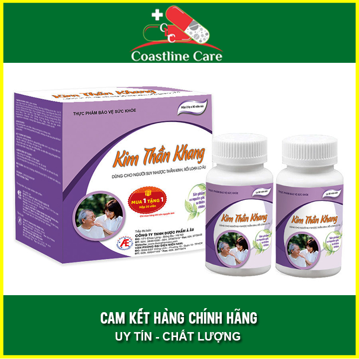 Kim Thần Khang Hộp 180 Viên (2 Lọ x 90 Viên) - TẶNG NGAY 1 HỘP 30 VIÊN - Coastlinecare Pharmacy