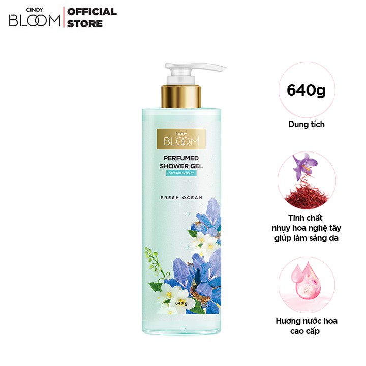 Sữa tắm nước hoa cindy bloom fresh ocean 640g