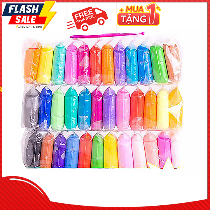 Bộ Đồ chơi slime Sờ Lam cho bé - Gói slime đất sét nhật bản nguyên liệu làm slam mây slam bơ - Đất Sét ma thuật Cho Trẻ Em - gói đất sét nhật Soft Clay tự khô - đất sét tự khô Nhậtyên liệu làm butter slime -