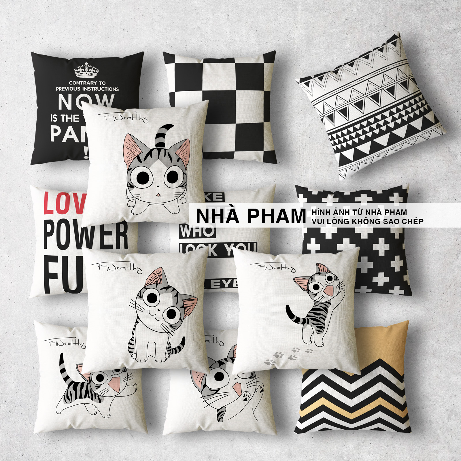 Gối sofa gối trang trí couple