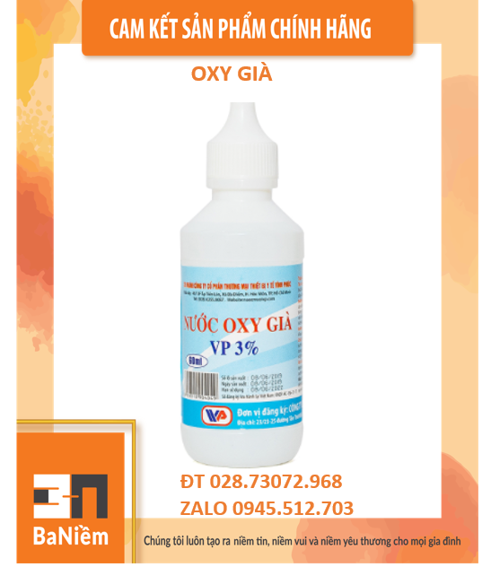 Nước oxy già lốc/10 chai