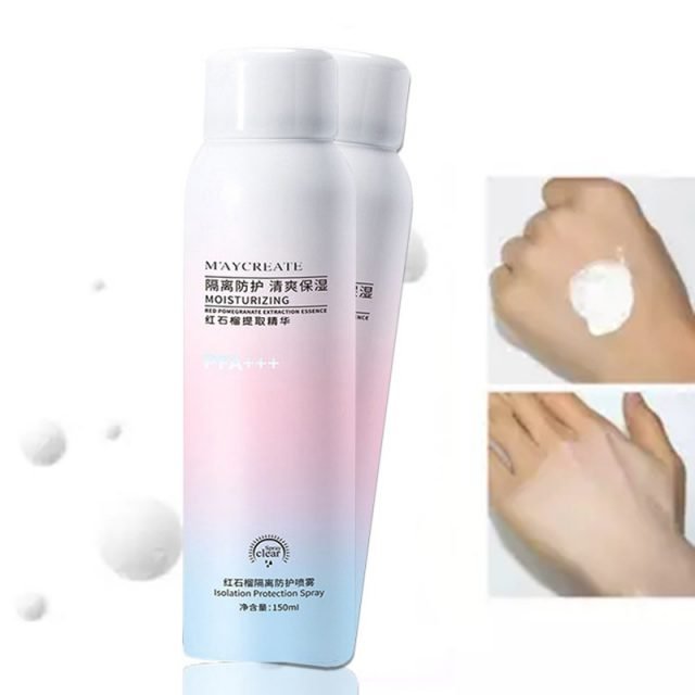 [HCM]Xịt Chống Nắng Trắng Da Maycreate 150ml Nâng Tone Hiệu Quả - MIMOSAA - Chống nước không bị lộ vân